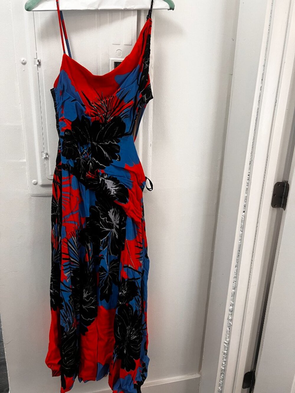 Anthropologie Plenty by Tracy Reese Printed Asymmetrical Cutout Dress L - Picture 2 of 9